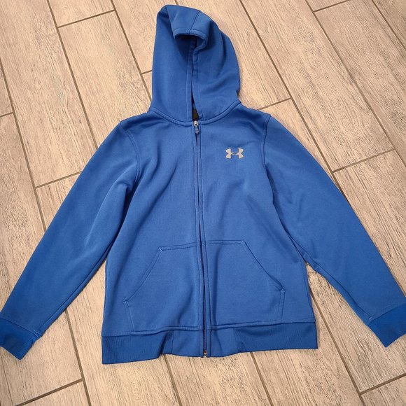 Under Armour Other - Under Armour kids blue zippered sweater size youth small